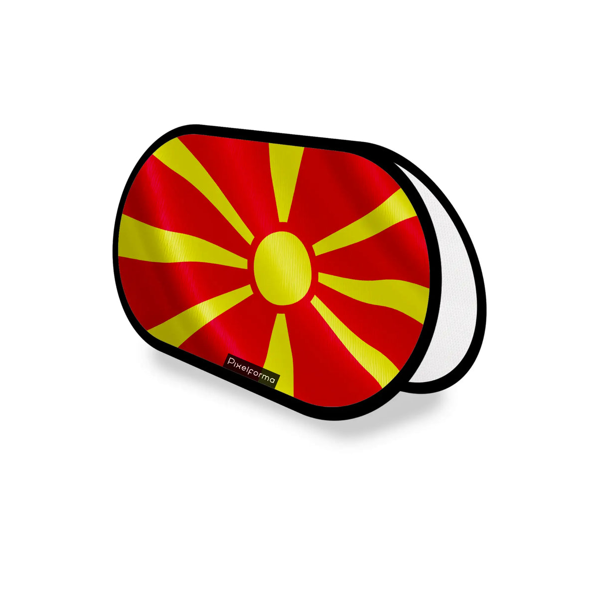 Support publicitaire ovale macédoine du nord léger facile