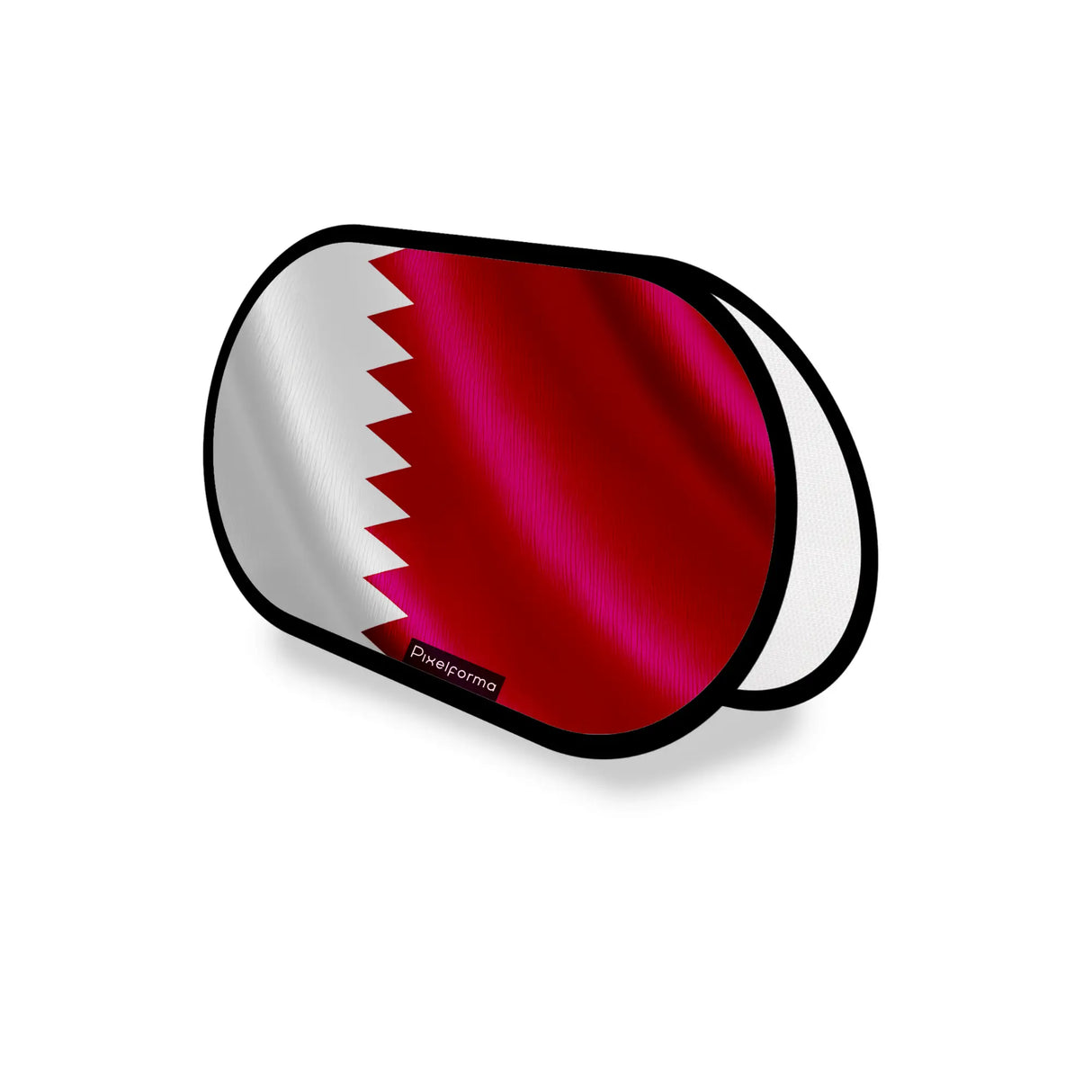 Support publicitaire ovale qatar léger facile à installer