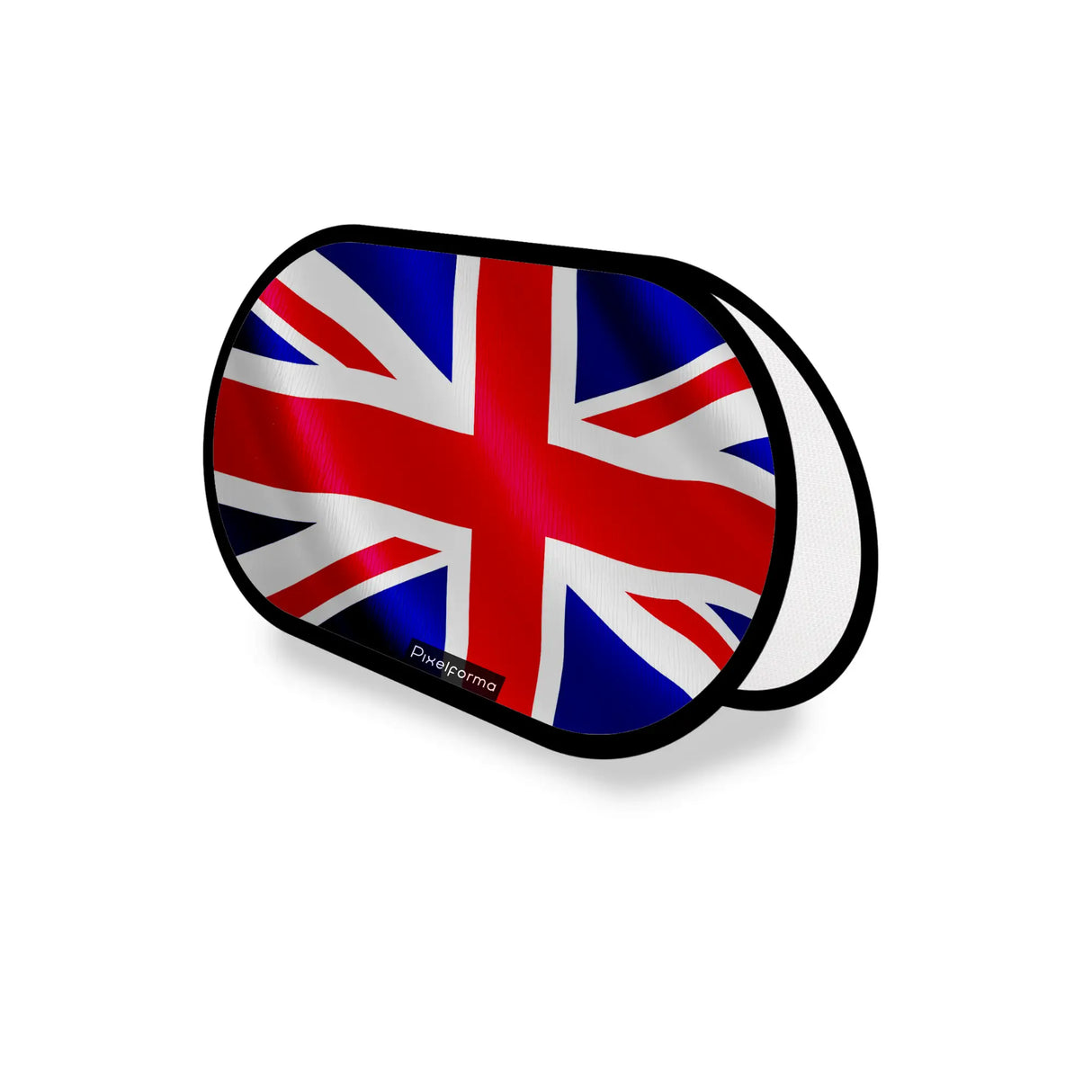 Support publicitaire ovale royaume-uni léger facile à installer