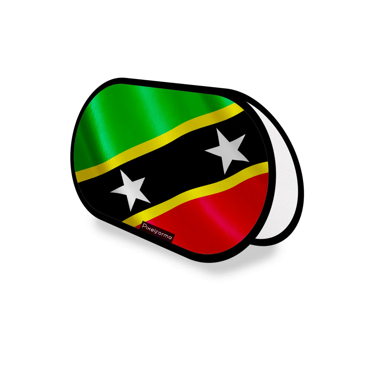 Support publicitaire ovale saint-christophe-et-niévès léger