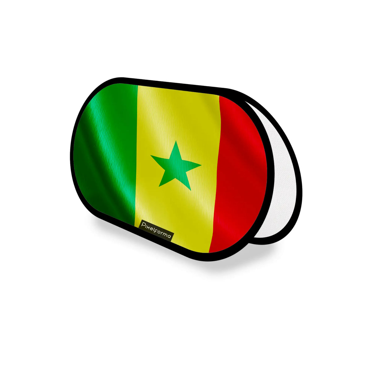 Support publicitaire ovale sénégal léger facile à installer