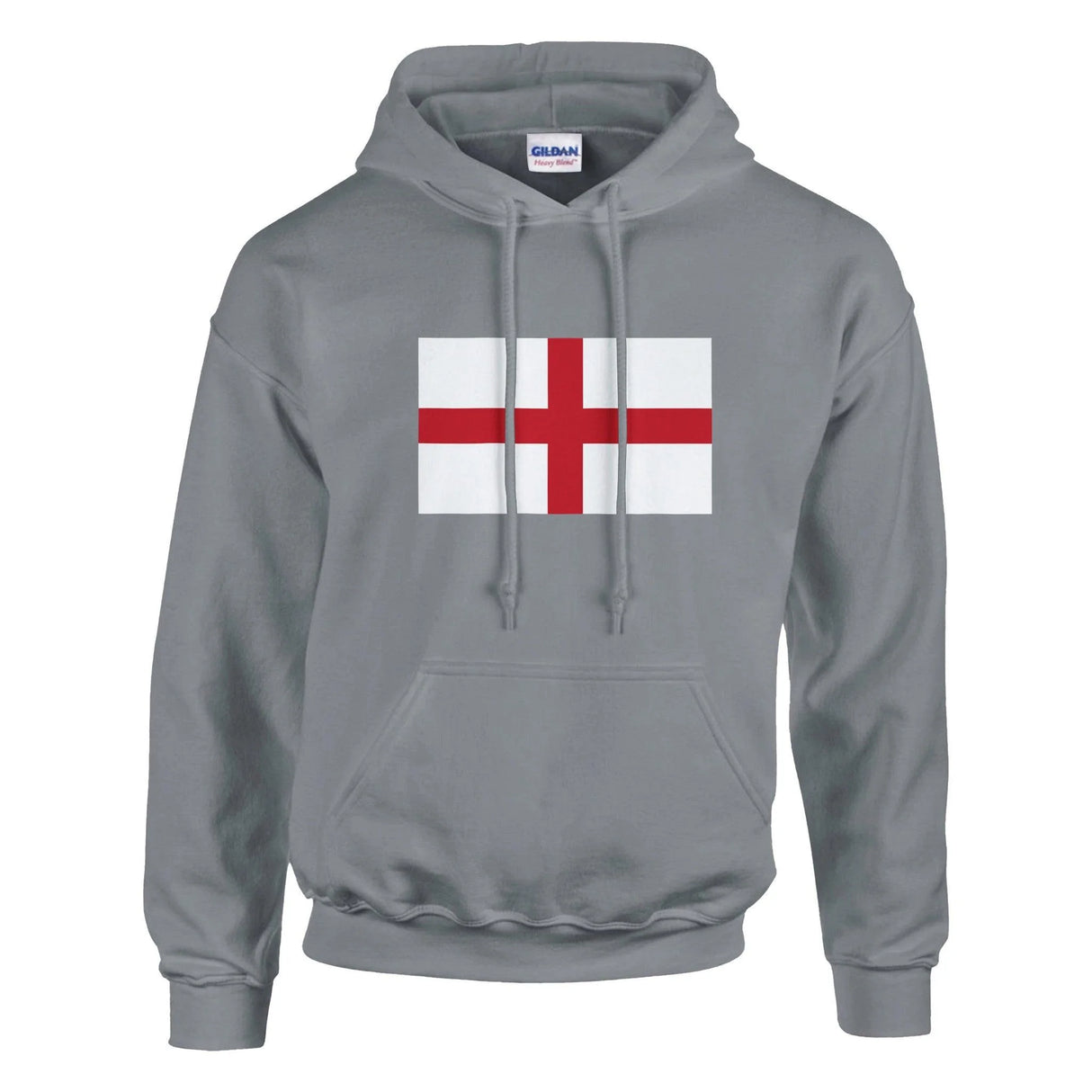 Sweat à capuche angleterre coton mélangé broderie drapeau