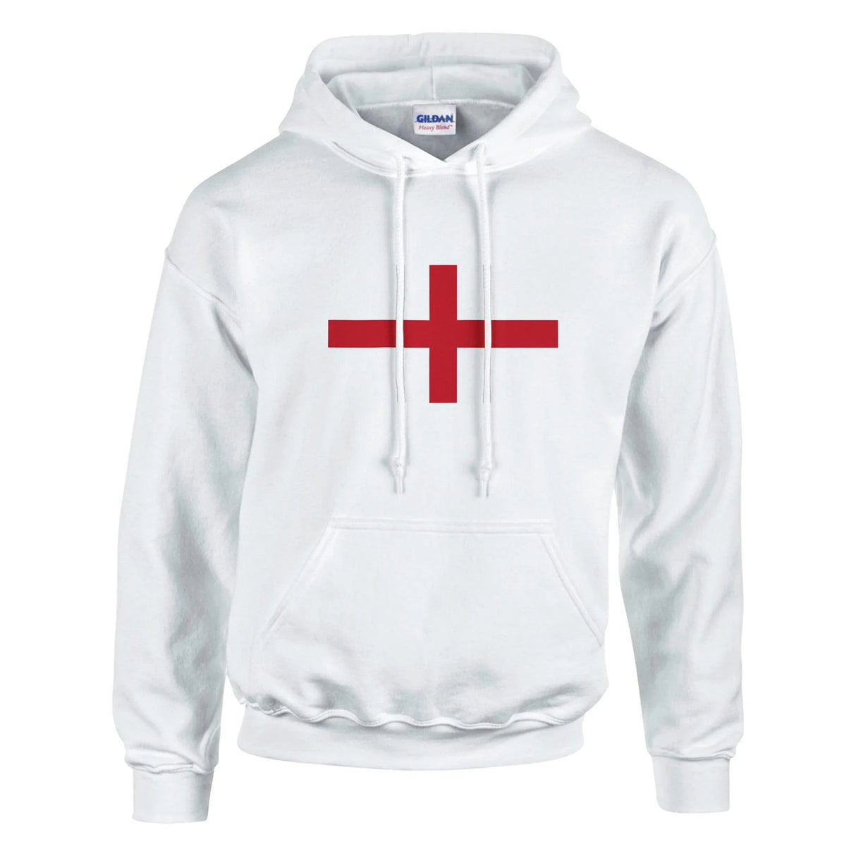 Sweat à capuche angleterre coton mélangé broderie drapeau