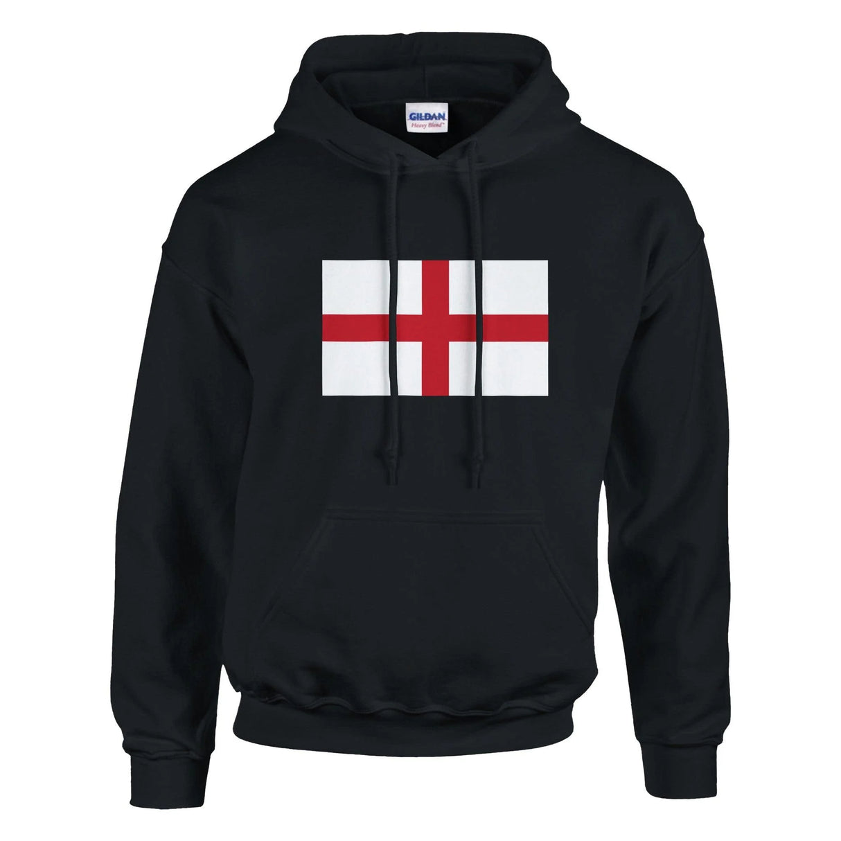 Sweat à capuche angleterre coton mélangé broderie drapeau