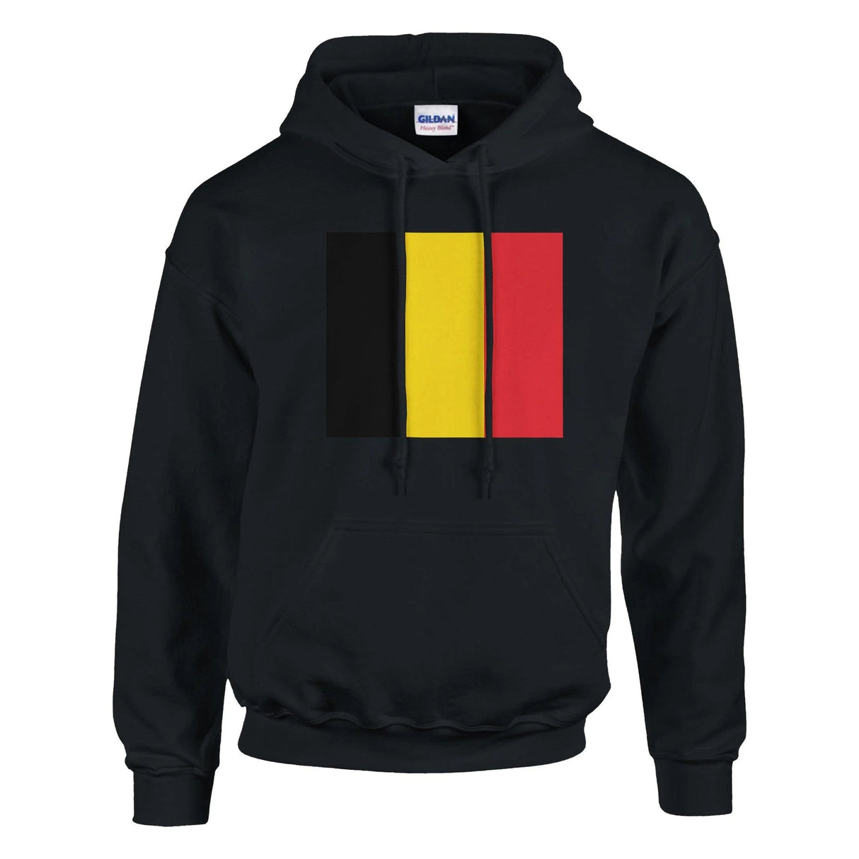 Sweat à capuche belgique coton mélangé drapeau couleur