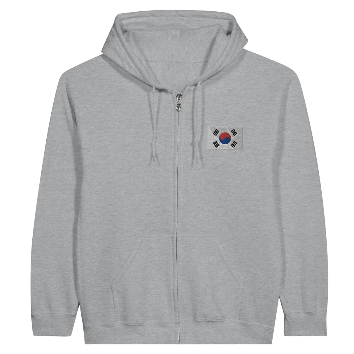 Sweat à capuche corée du sud coton mélangé broderie couleur