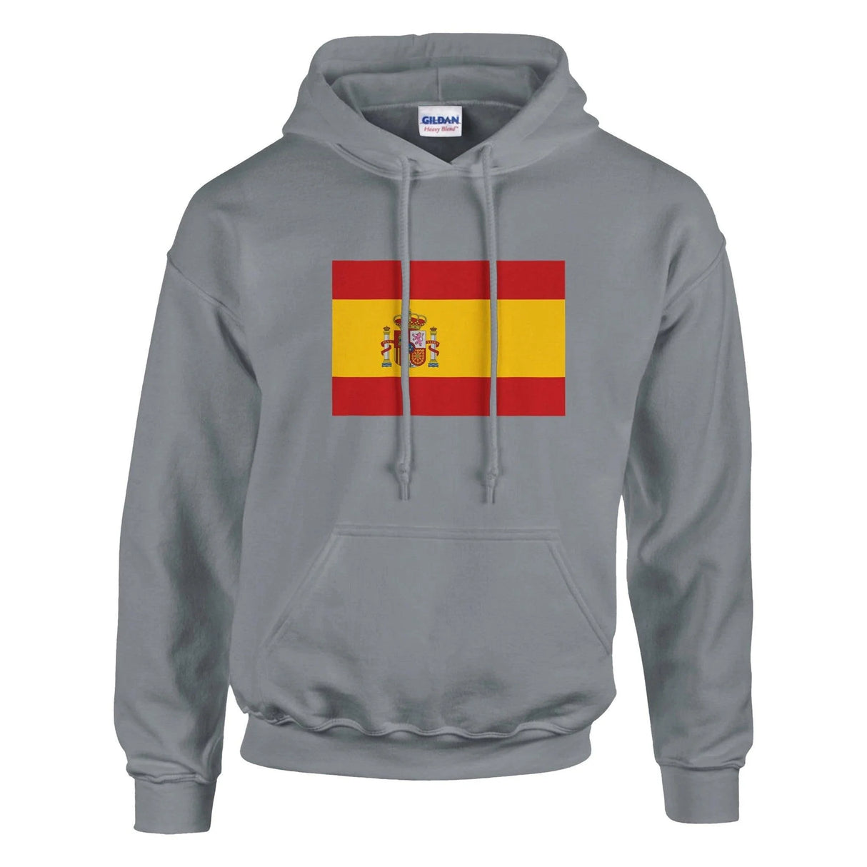 Sweat à capuche drapeau espagne coton mélangé broderie