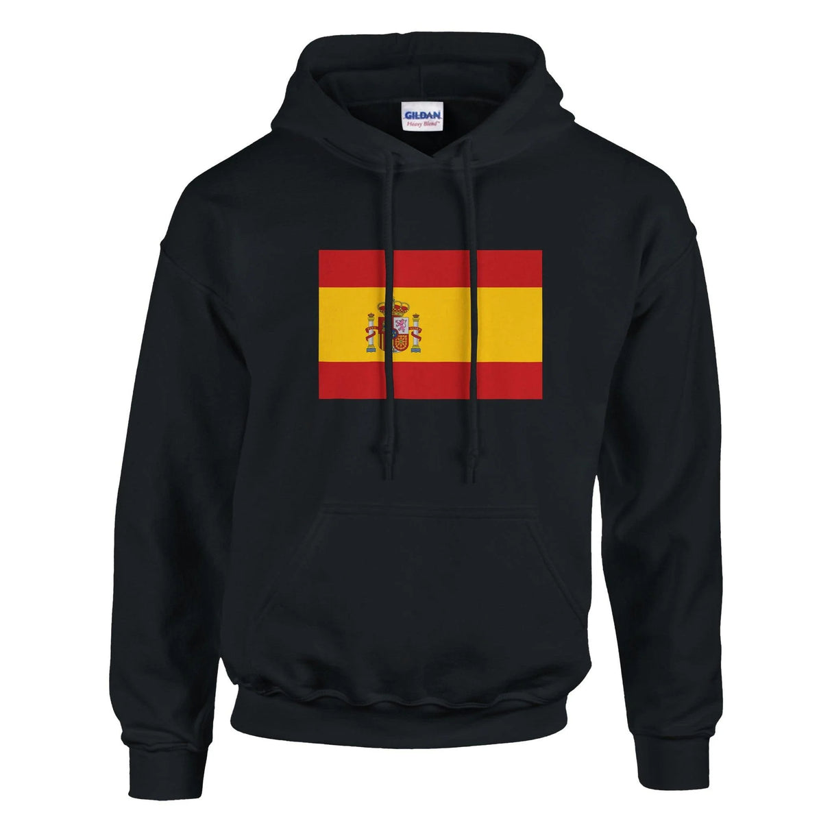 Sweat à capuche drapeau espagne coton mélangé broderie