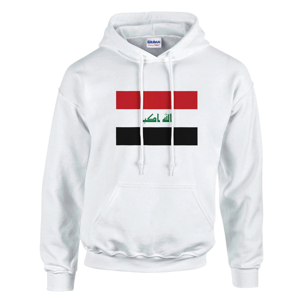 Sweat à capuche drapeau irak coton mélangé broderie
