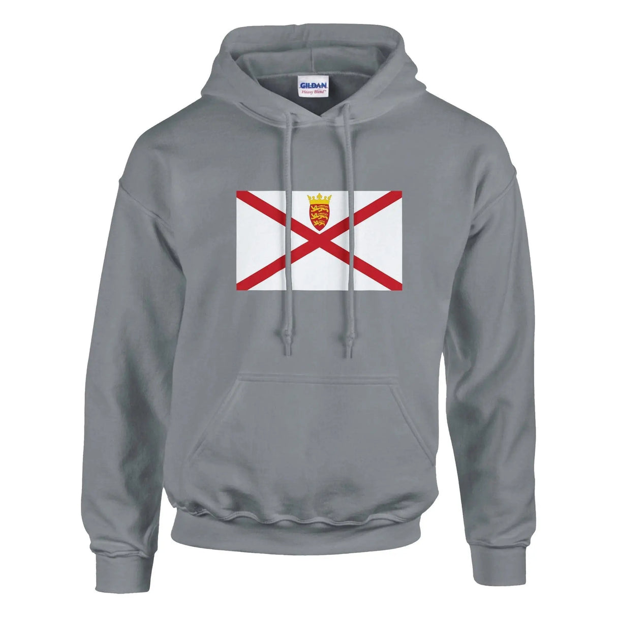 Sweat à capuche drapeau jersey coton mélangé broderie