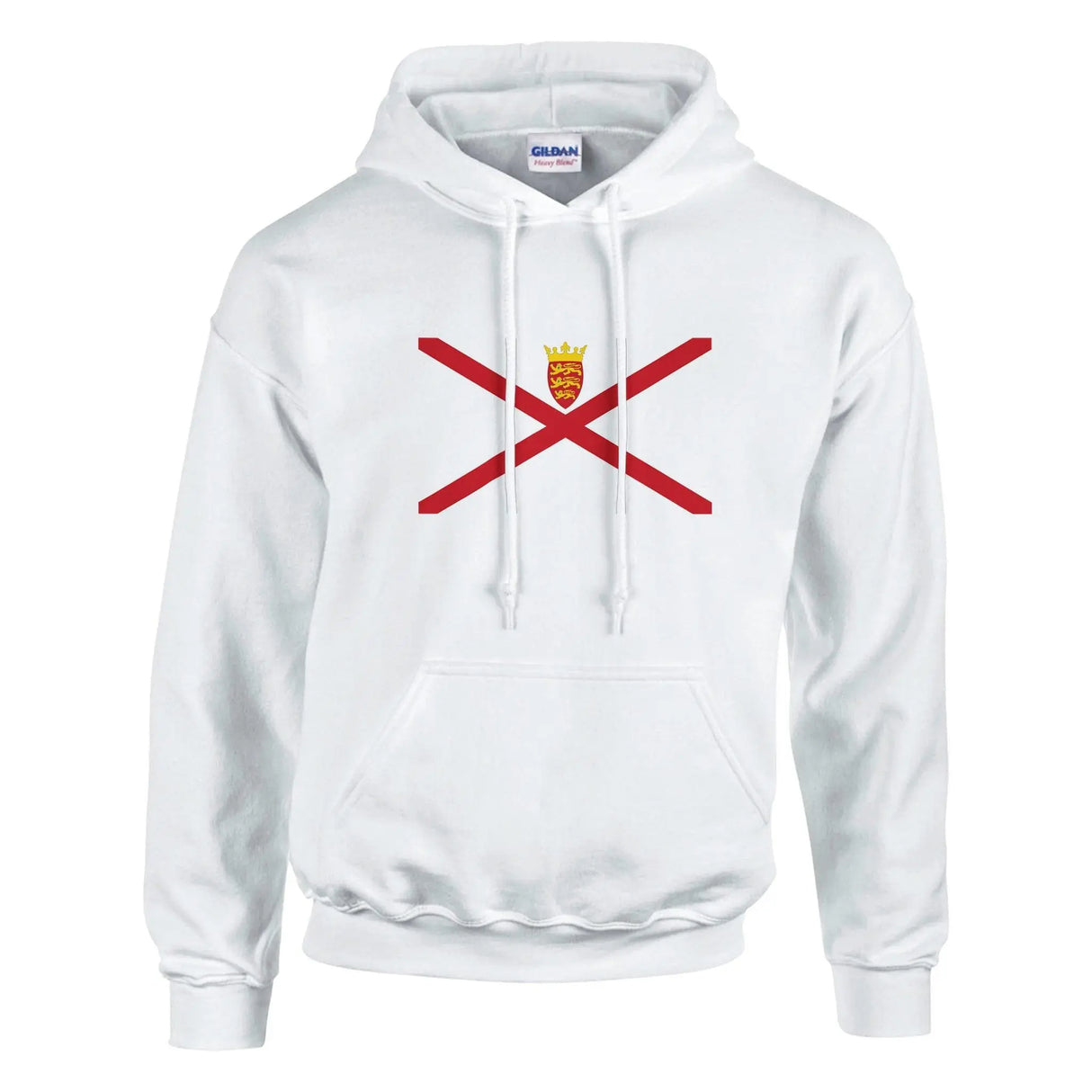 Sweat à capuche drapeau jersey coton mélangé broderie