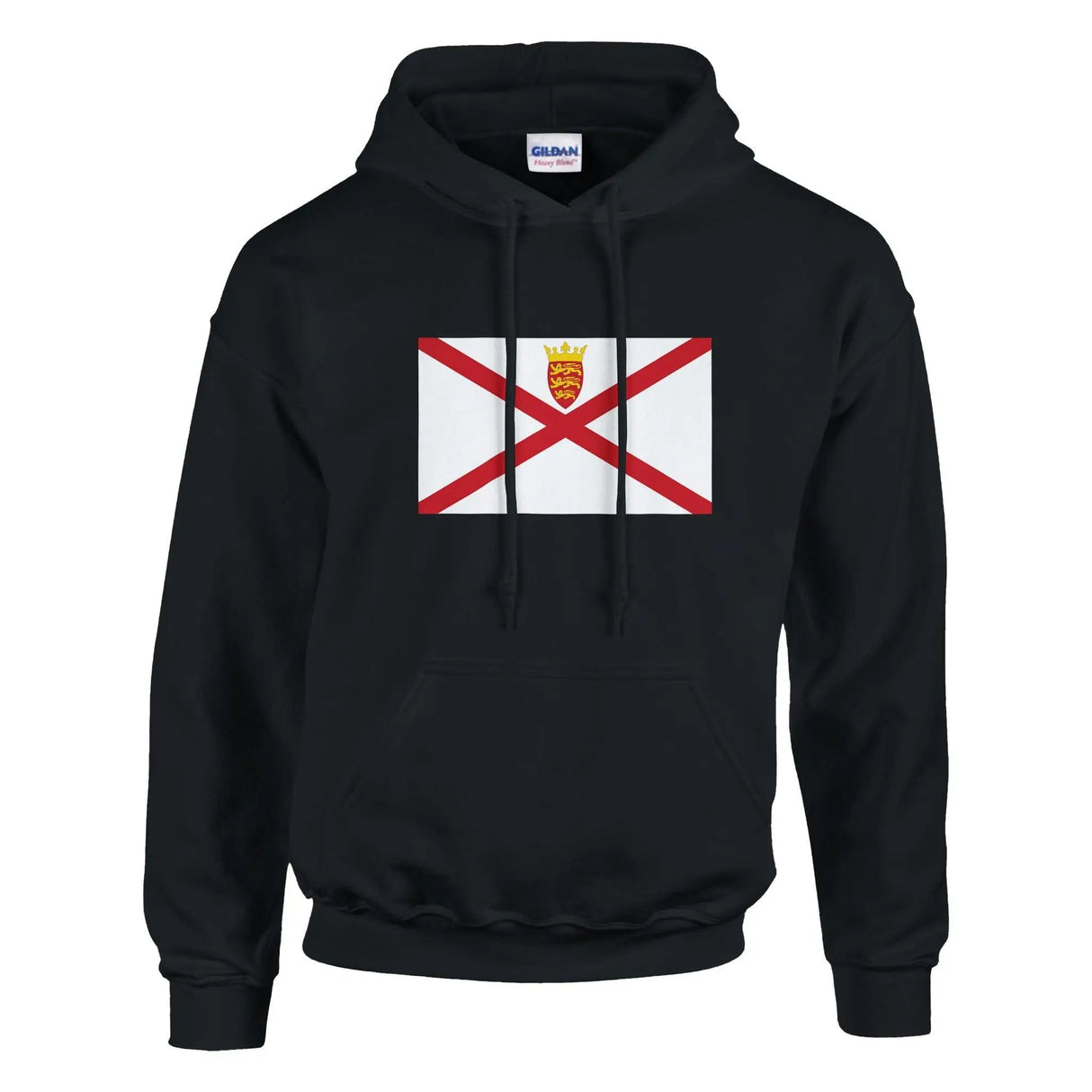Sweat à capuche drapeau jersey coton mélangé broderie
