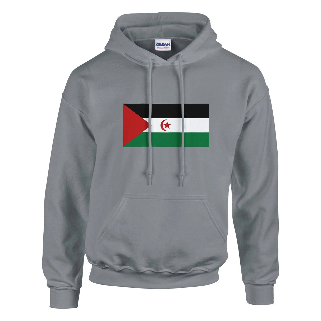 Sweat à capuche drapeau république arabe sahraouie coton