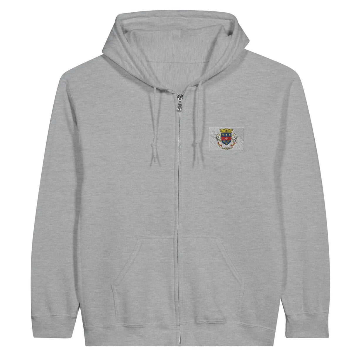 Sweat à capuche drapeau saint-barthélemy broderie coton