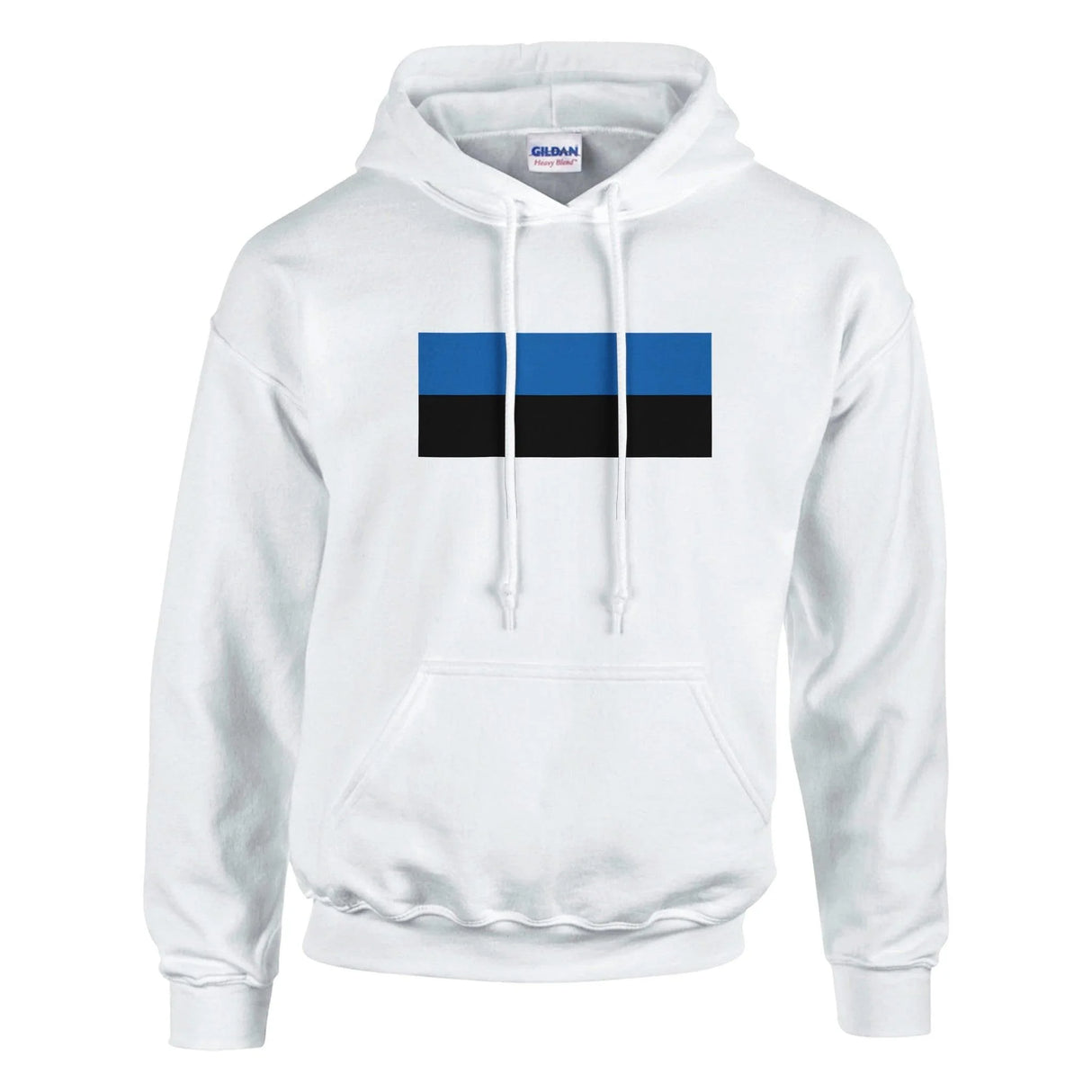 Sweat à capuche estonie coton mélangé broderie couleur