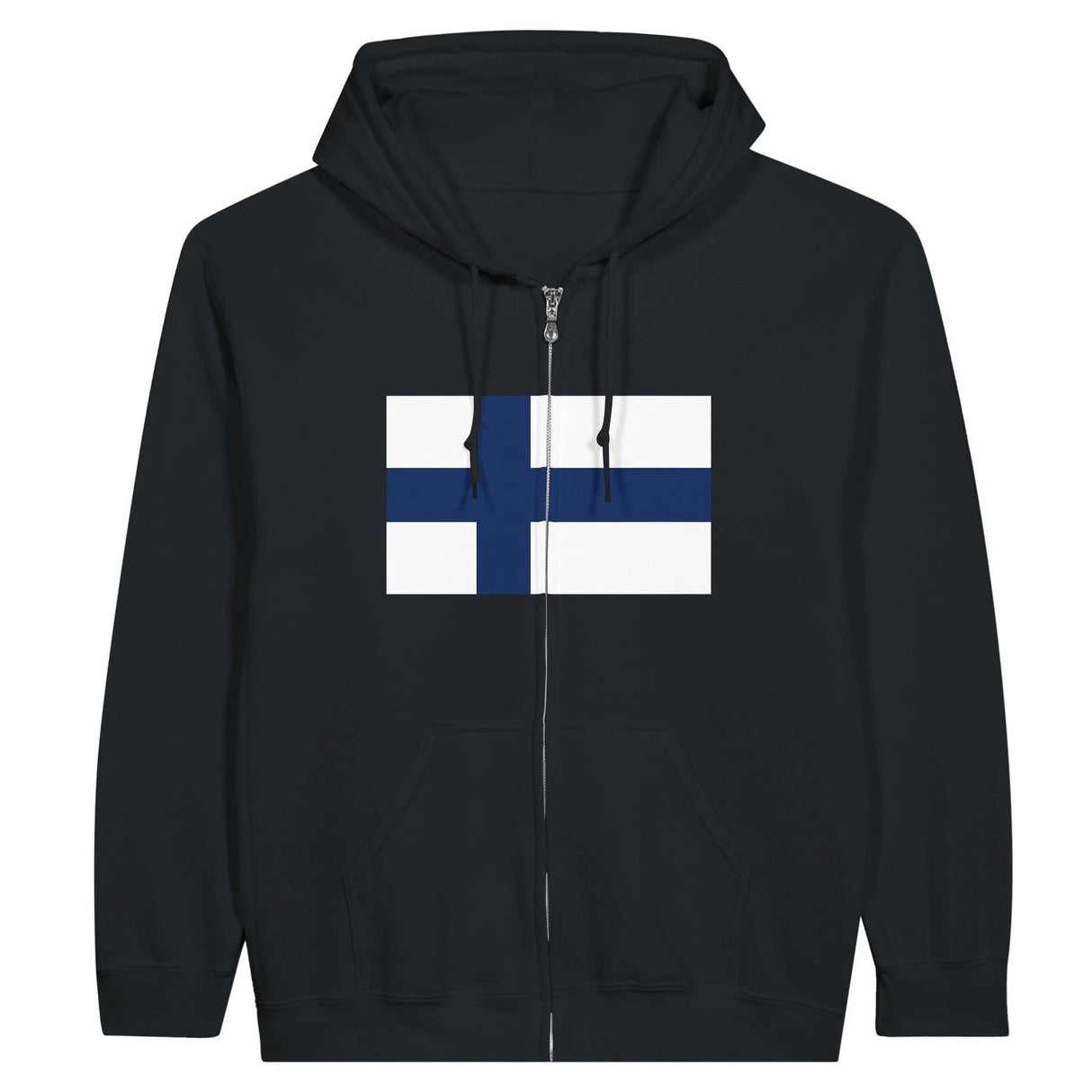 Sweat à capuche finlande fermeture éclair coton mélangé