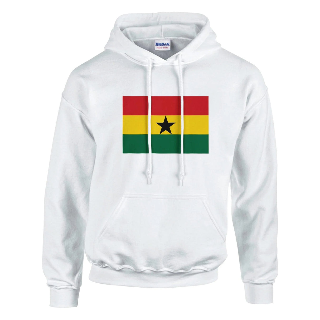 Sweat à capuche ghana coton mélangé broderie patriote