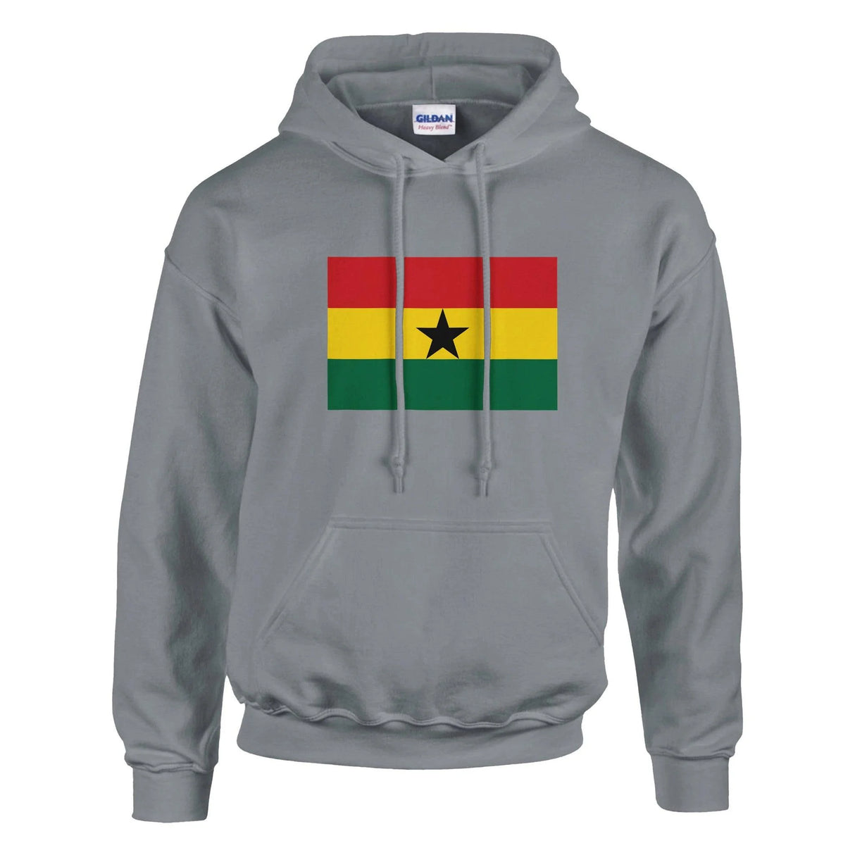Sweat à capuche ghana coton mélangé broderie patriote