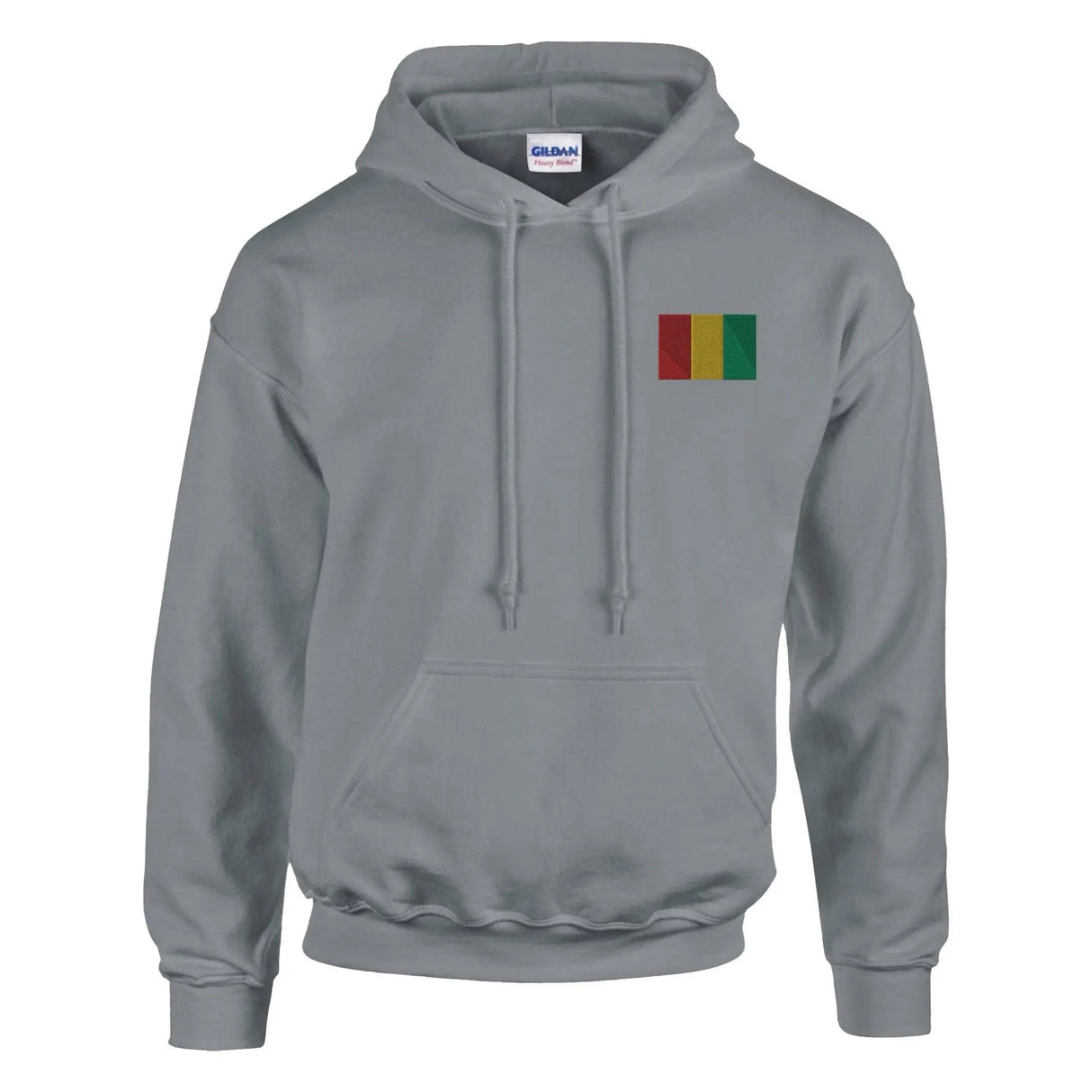 Sweat à capuche guinée coton mélangé broderie couleur