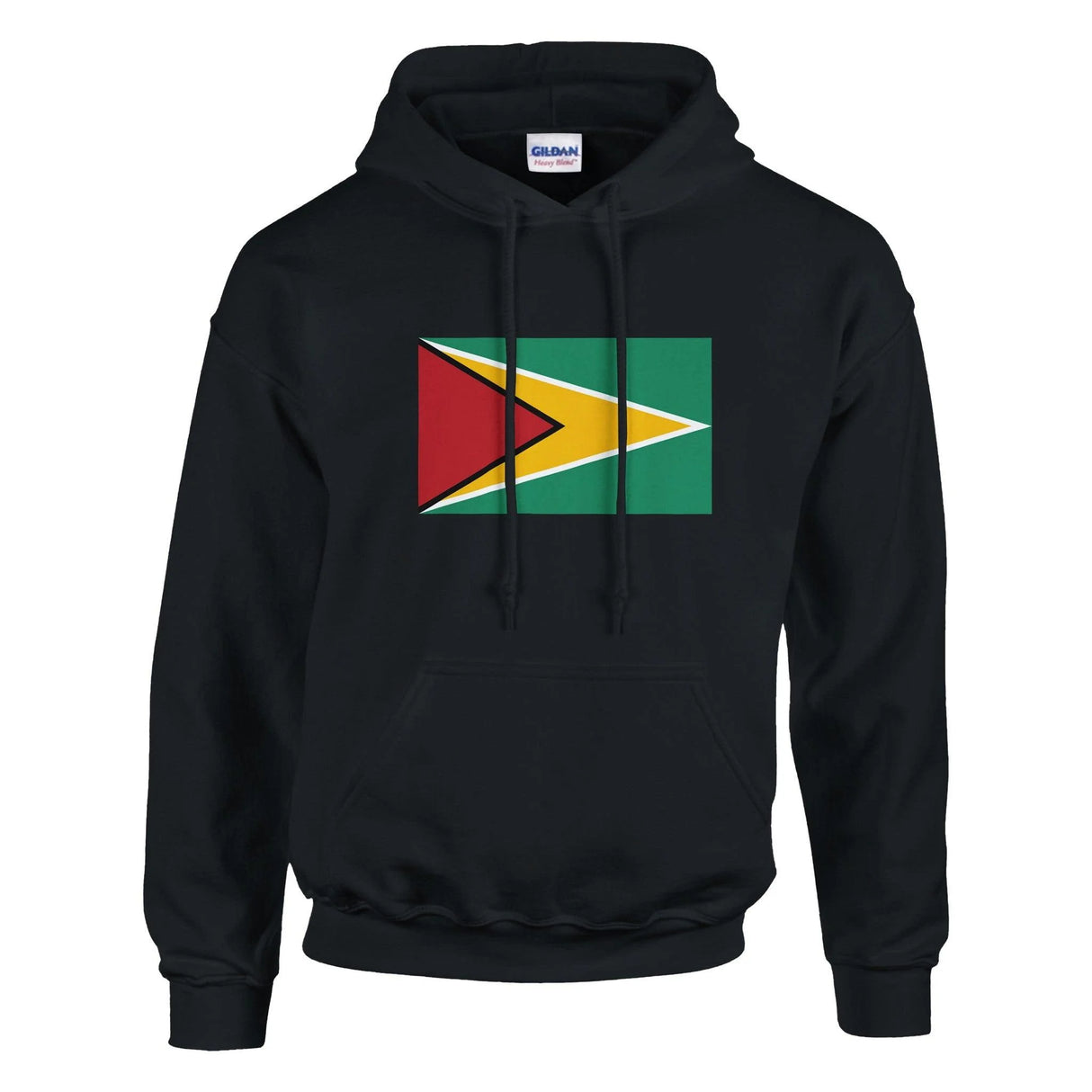 Sweat à capuche guyana coton mélangé broderie couleur