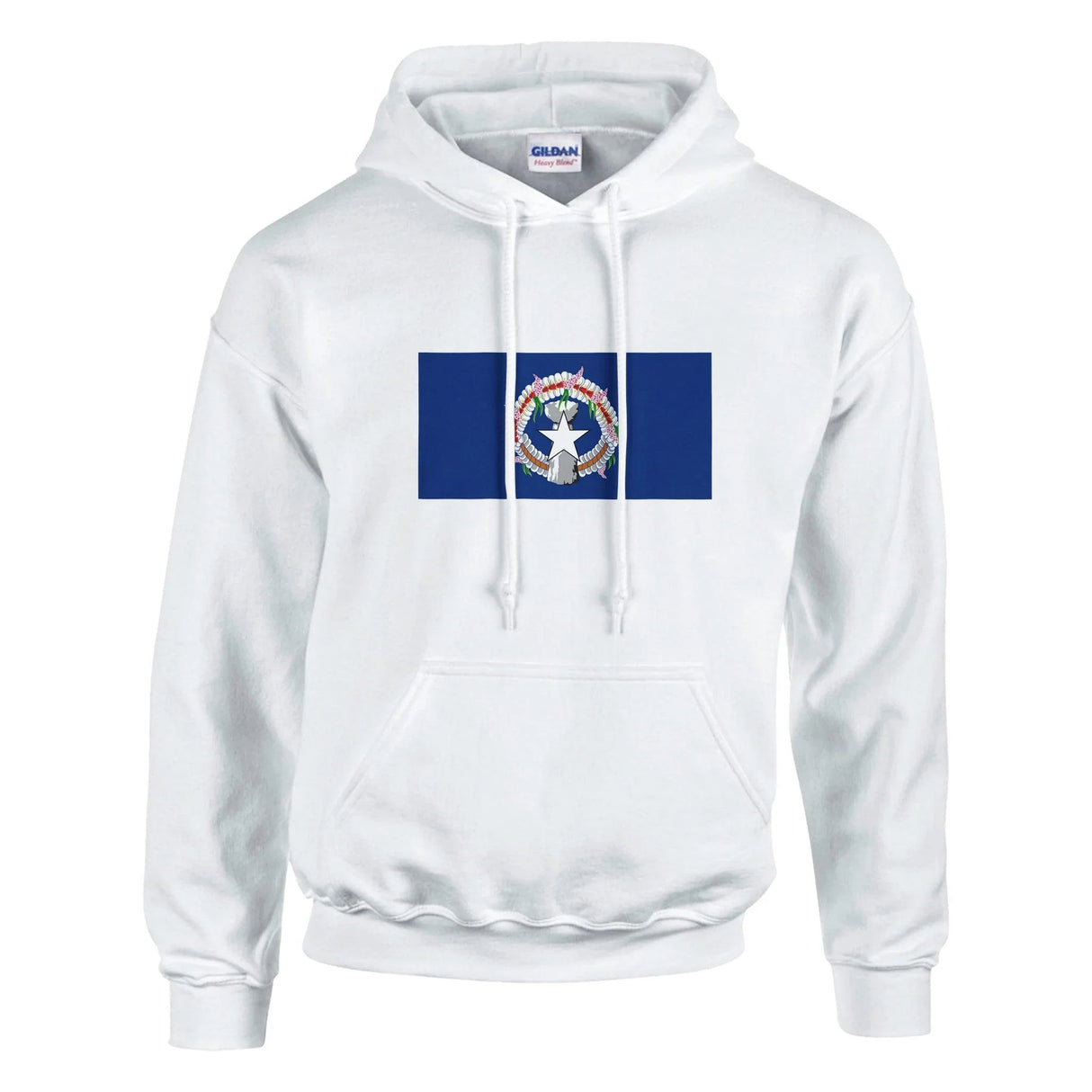 Sweat à capuche îles mariannes coton mélangé broderie