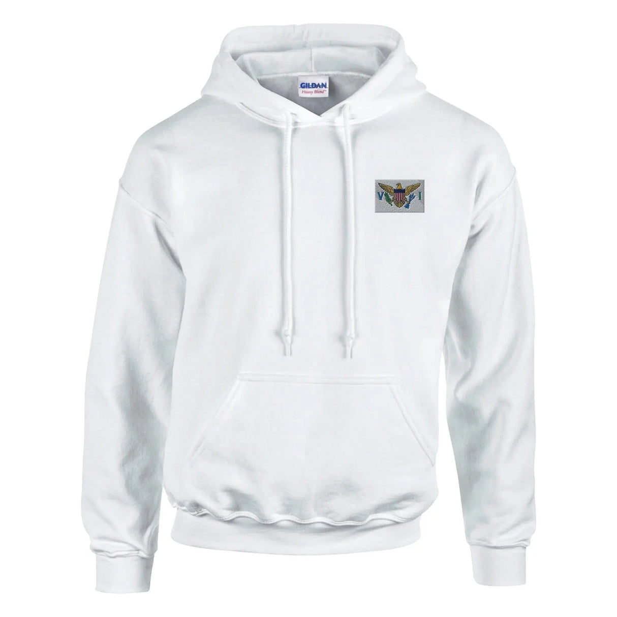 Sweat à capuche îles vierges coton mélangé brodé