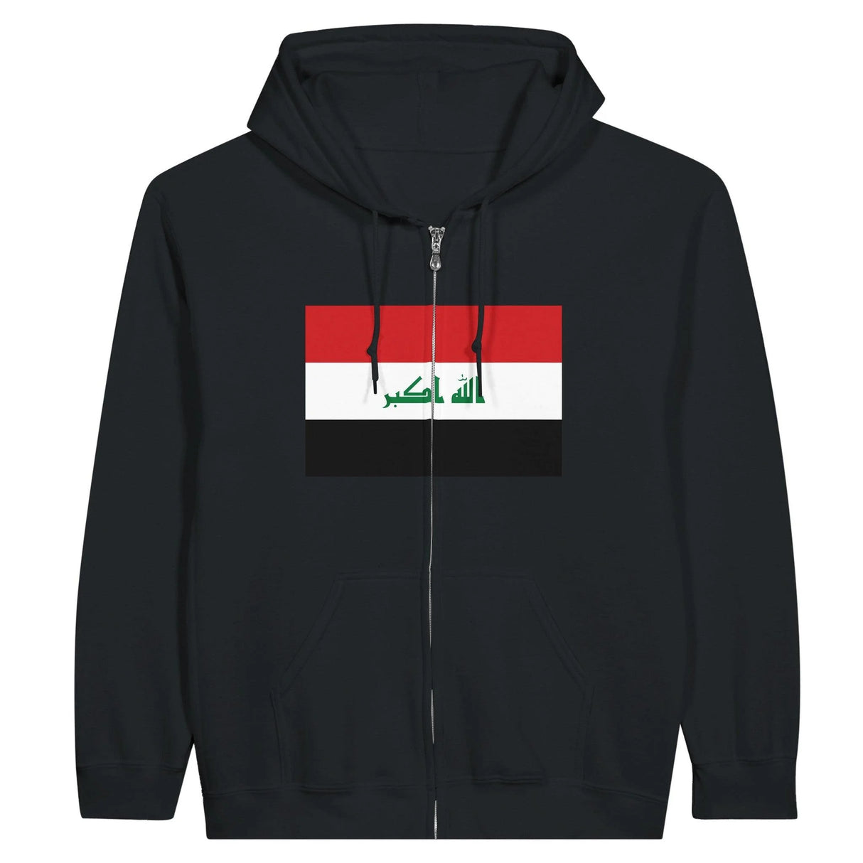 Sweat à capuche irak fermeture éclair coton mélangé broderie