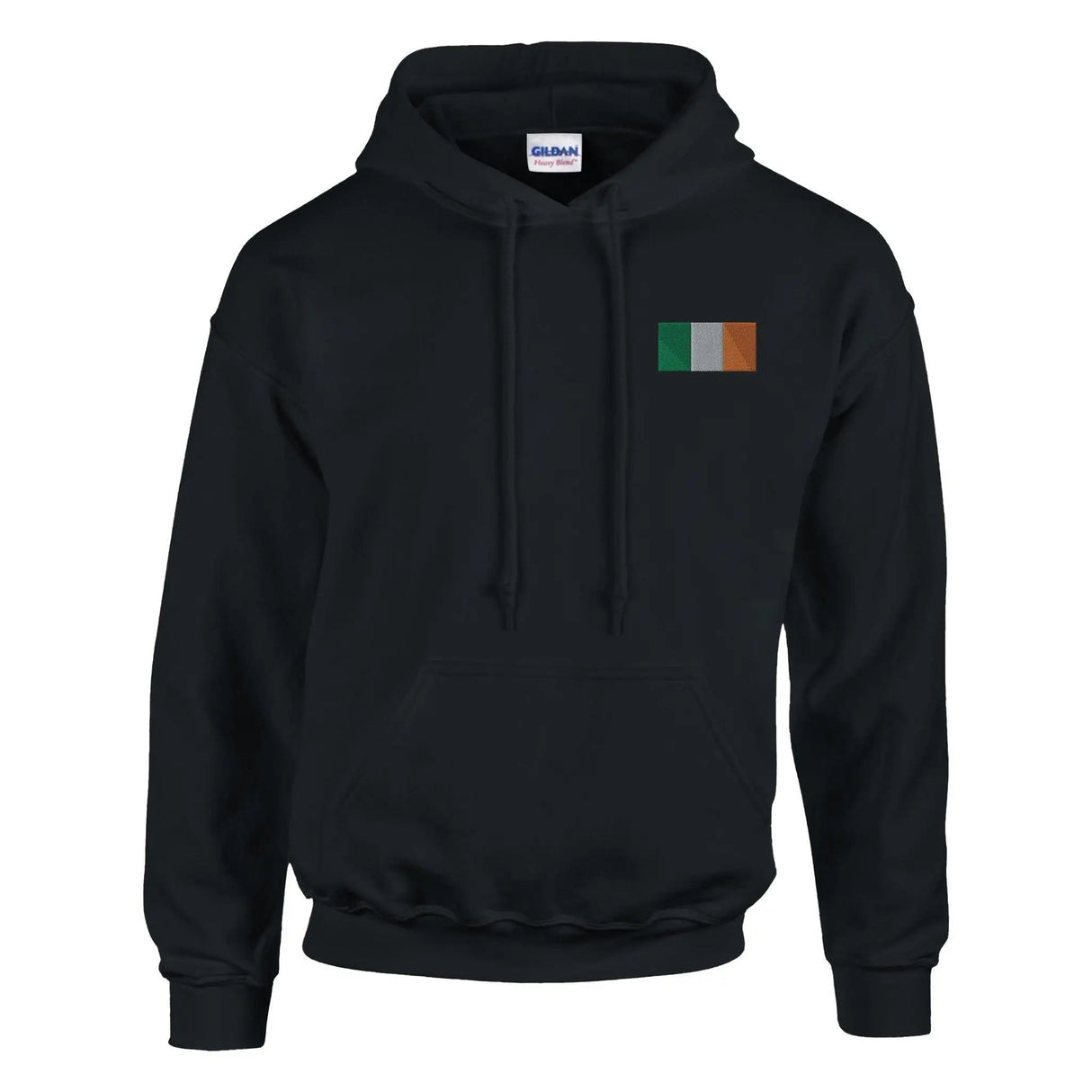 Sweat à capuche irlande broderie couleur coton mélangé