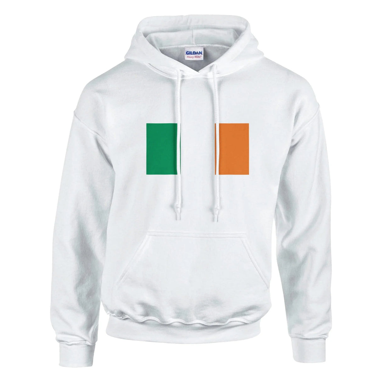 Sweat à capuche irlande coton mélangé broderie couleur