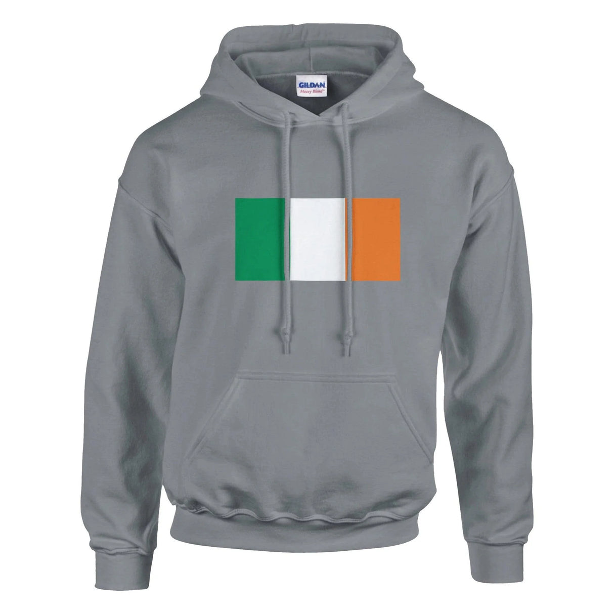 Sweat à capuche irlande coton mélangé broderie couleur
