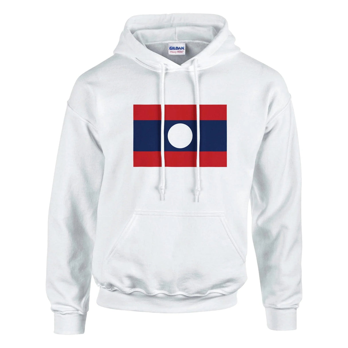 Sweat à capuche laos coton mélangé broderie couleur