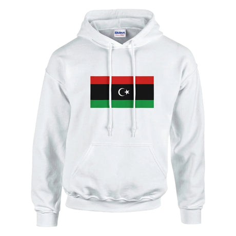 Sweat à capuche libye coton mélangé broderie couleur
