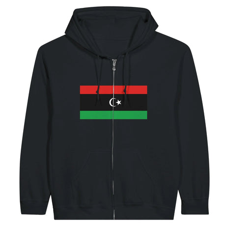 Sweat à capuche libye coton mélangé fermeture éclair