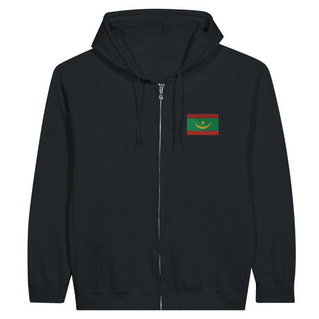 Sweat à capuche mauritanie coton mélangé broderie couleur