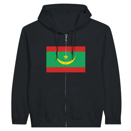Sweat à capuche mauritanie coton mélangé fermeture éclair