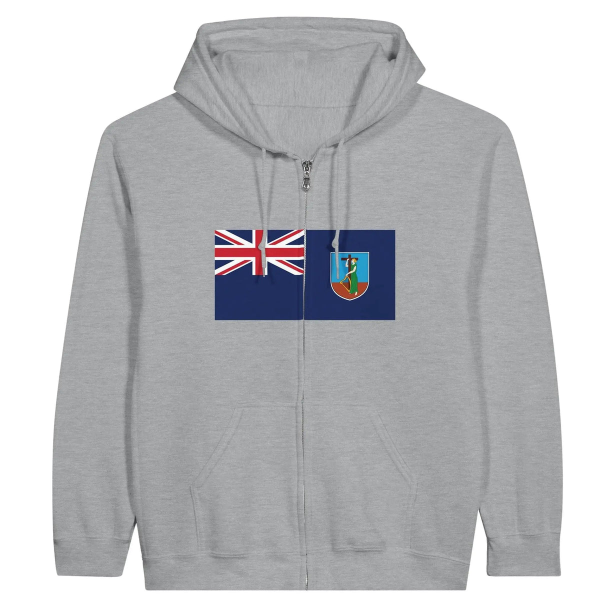 Sweat à capuche montserrat coton mélangé fermeture éclair