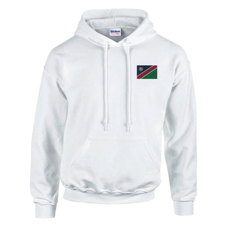 Sweat à capuche namibie coton mélangé brodé durable