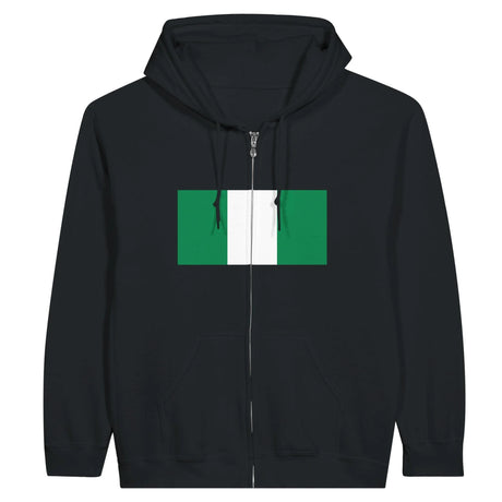 Sweat à capuche nigéria coton mélangé broderie drapeau