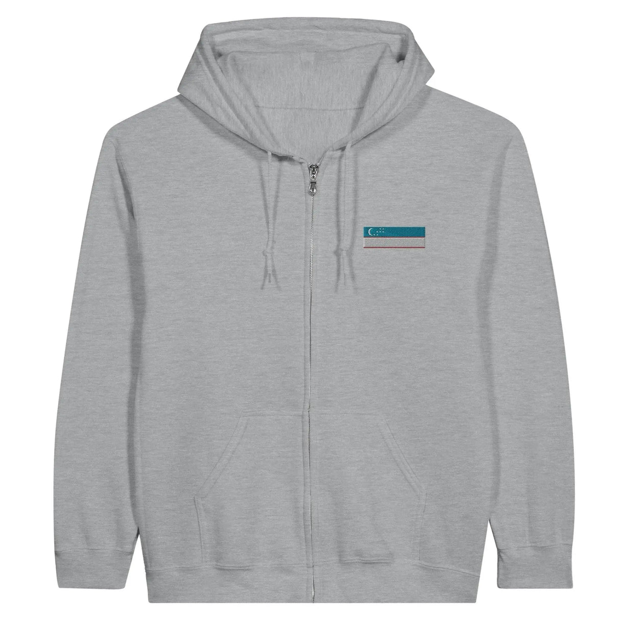 Sweat à capuche ouzbékistan coton mélangé broderie couleur