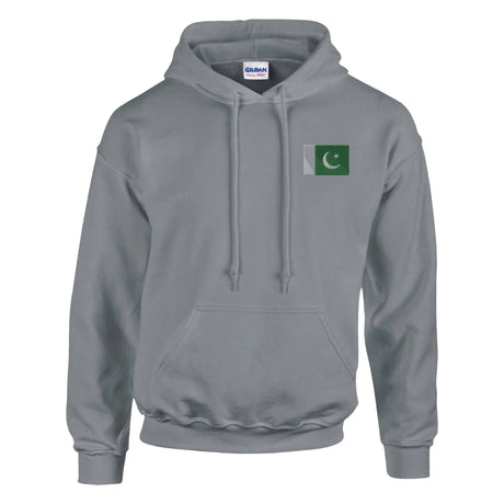 Sweat à capuche pakistan brodé coton mélangé confort supérieur