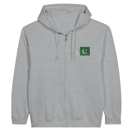 Sweat à capuche pakistan coton mélangé broderie couleur
