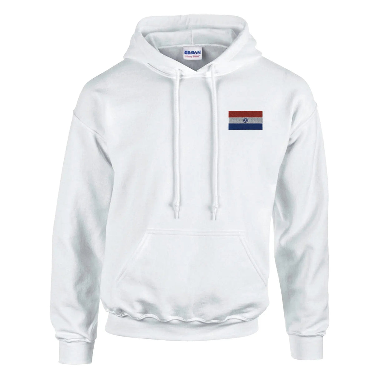 Sweat à capuche paraguay broderie couleur coton mélangé