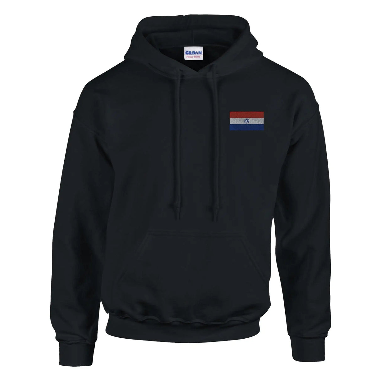Sweat à capuche paraguay broderie couleur coton mélangé