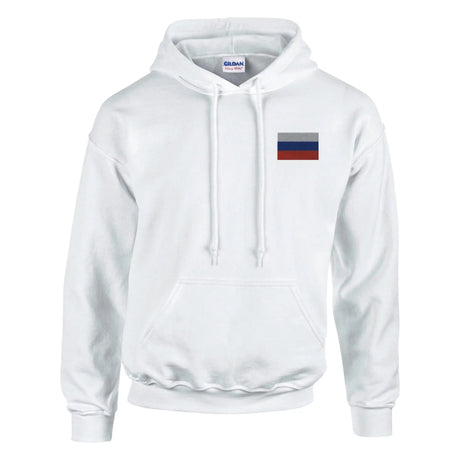 Sweat à capuche russie brodé coton mélangé confortable