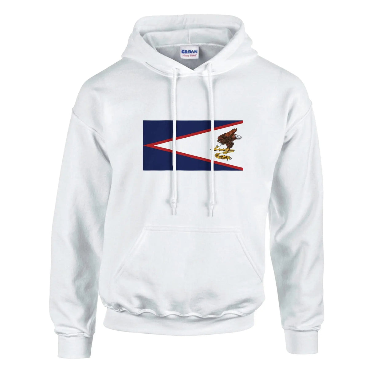 Sweat à capuche samoa américaines coton mélangé brodé