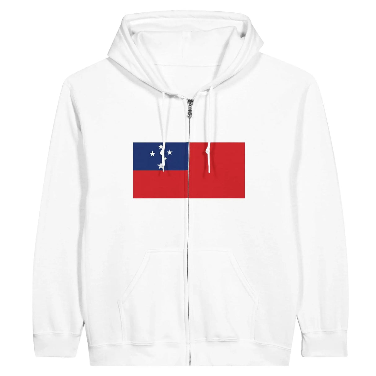 Sweat à capuche samoa coton mélangé broderie confort optimal