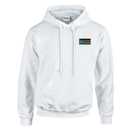 Sweat à capuche soudan du sud coton broderie couleur