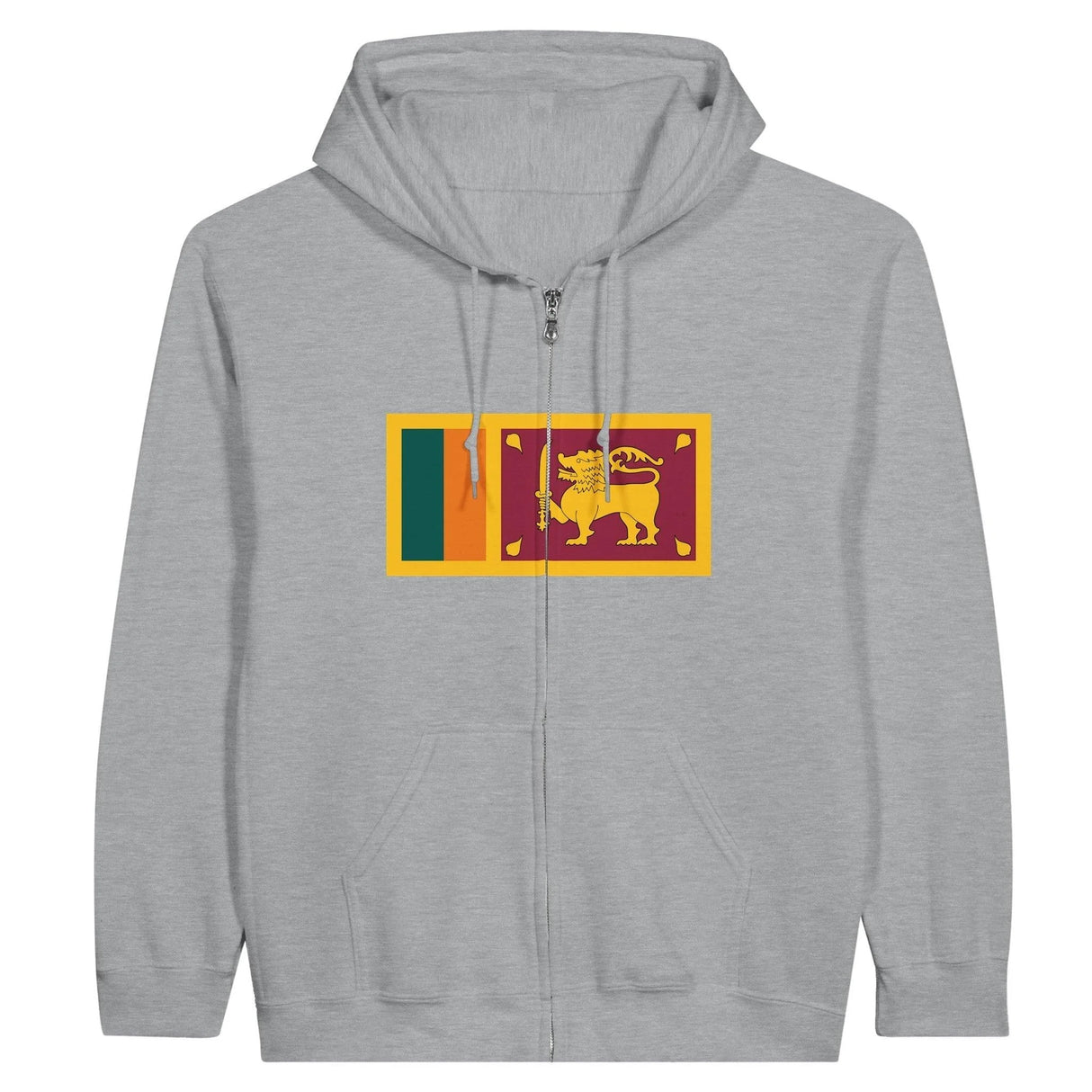 Sweat à capuche sri lanka coton mélangé broderie drapeau