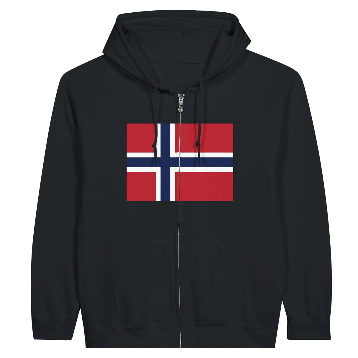 Sweat à capuche svalbard jan mayen coton mélangé broderie