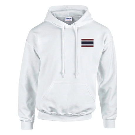 Sweat à capuche thaïlande broderie couleur coton mélangé